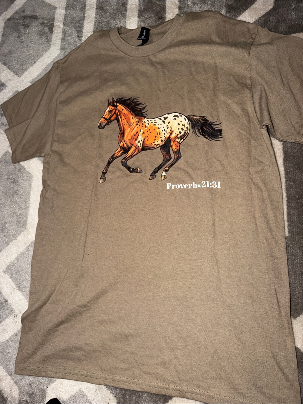 Men’s medium Appaloosa bible print tee / NEW